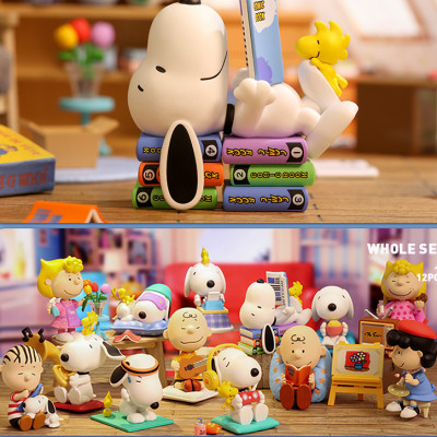 Figurines Snoopy Chill At Home - boite de 12 pcs